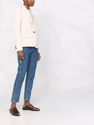 Brunello Cucinelli Single-breasted Blazer In Nude