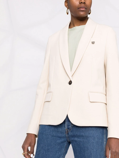 Brunello Cucinelli Single-breasted Blazer In Nude