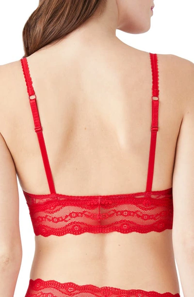 Shop B.tempt'd By Wacoal Lace Kiss Bralette In Crimson Red
