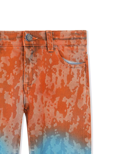 Dolce & Gabbana Wave-effect Dip Dye Jeans In Blue