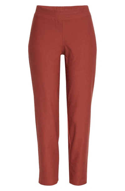 Shop Eileen Fisher Slim Ankle Pants In Red