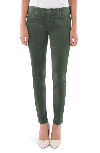 Shop Kut From The Kloth Diana Stretch Corduroy Skinny Pants In Thyme