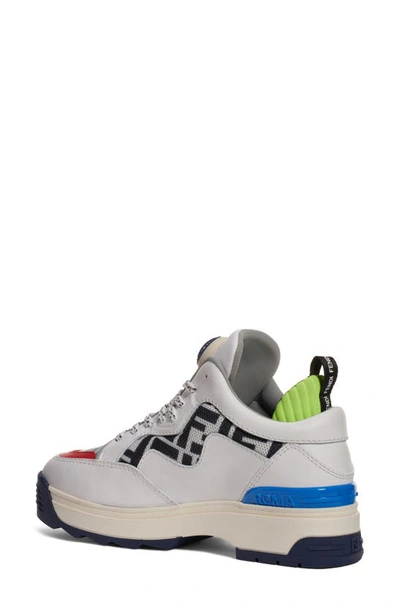 Shop Fendi T-rex High Top Sneaker In White