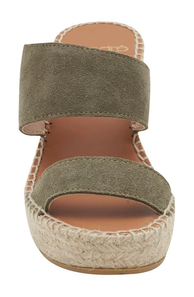 Shop Andre Assous Celeste Platform Wedge Sandal In Olive