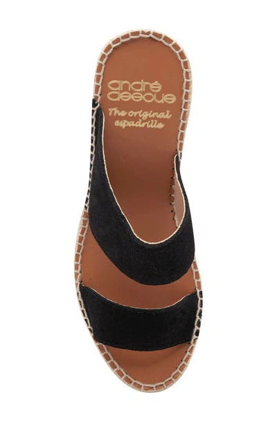 Shop Andre Assous Celeste Platform Wedge Sandal In Black