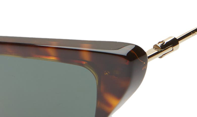 Shop Valentino 53mm Cat Eye Sunglasses In Havana/ Gold/ Green Solid