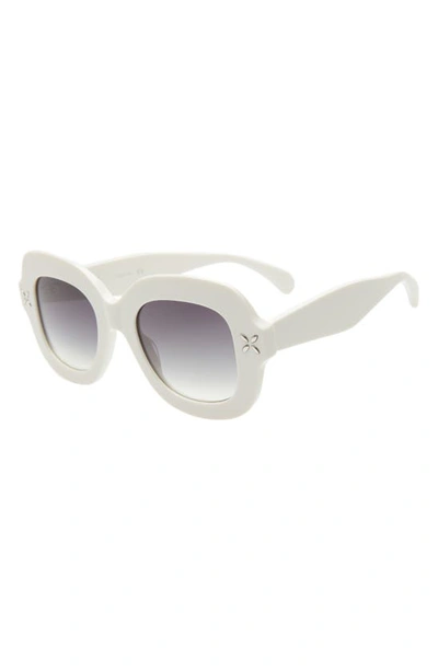 Shop Alaïa 50mm Gradient Square Sunglasses In Ivory