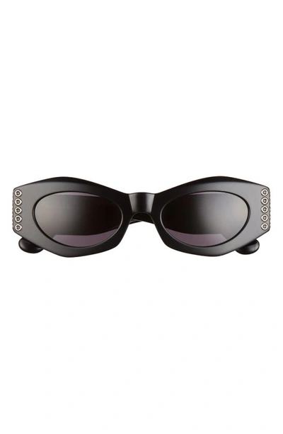 Shop Alaïa 50mm Butterfly Sunglasses In Black
