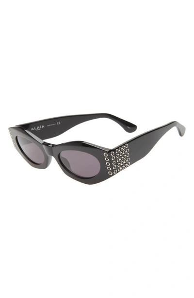 Shop Alaïa 50mm Butterfly Sunglasses In Black