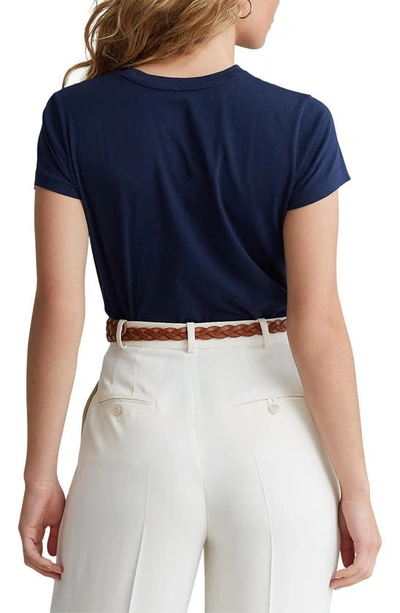 Shop Polo Ralph Lauren Cotton T-shirt In Cruise Navy