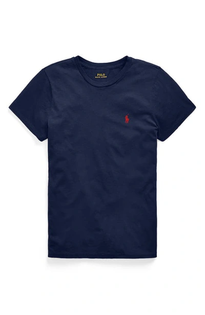 Shop Polo Ralph Lauren Cotton T-shirt In Cruise Navy