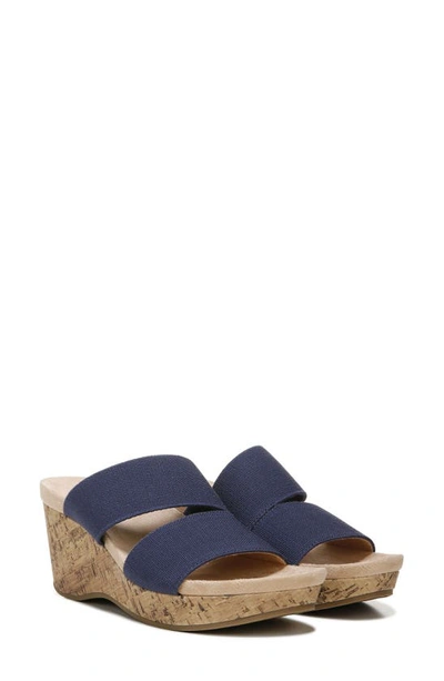 Shop Lifestride Divine Wedge Sandal In Lux Navy