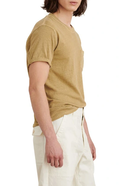 Shop Alex Mill Pocket T-shirt In Golden Olive