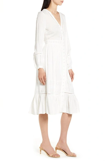 Frnch Adia Button Down Dress In White | ModeSens