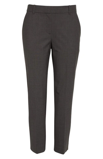 Shop Theory Treeca 2 Good Wool Crop Suit Pants In Charcoal