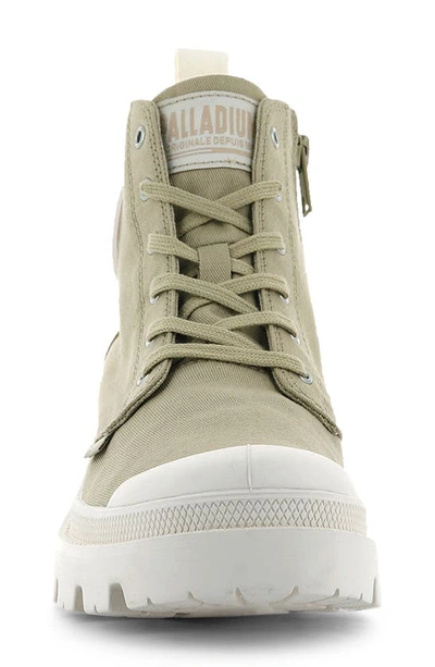 Palladium Pallabase Bootie In Taos Taupe Textile