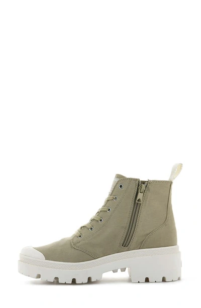 Palladium Pallabase Bootie In Taos Taupe Textile
