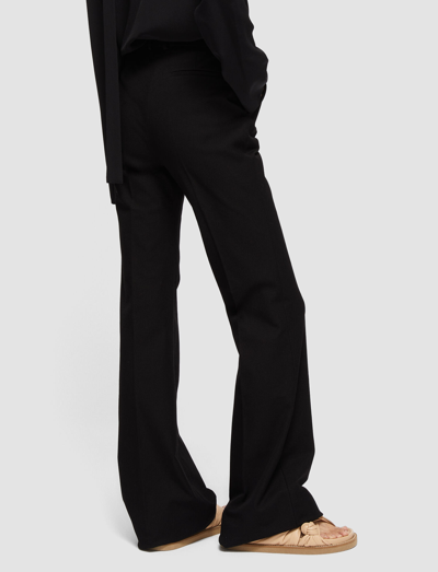Shop Joseph Gabardine Stretch Tafira Trousers In Black