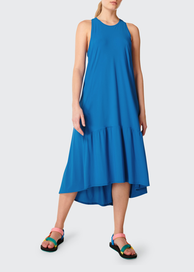 Shop Sweaty Betty Explorer Ace Midi Dress In Oxford Blue