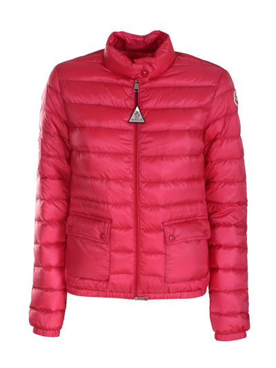 Shop Moncler Lans Short Down Jacket In Rosa