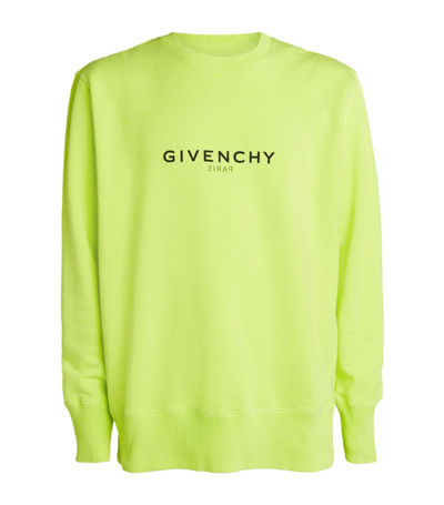 Shop Givenchy Paris Reverse Sweatshirt In Yellow