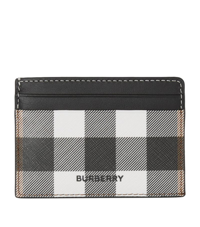 Shop Burberry Vintage Check Card Holder In Brown