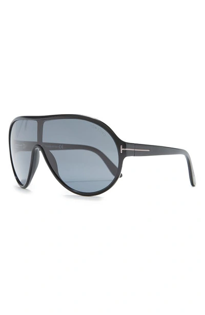 Tom Ford Men's Brenton Shield Sunglasses In Black | ModeSens