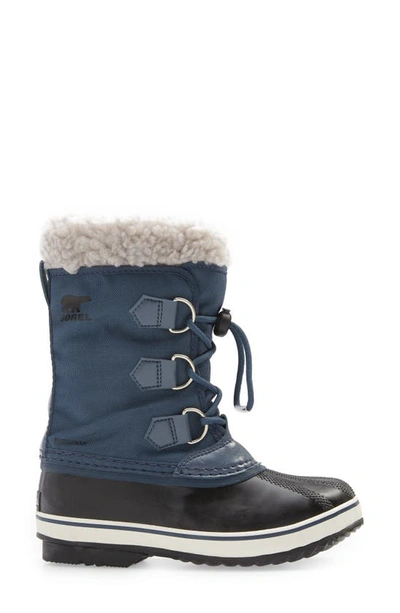 Shop Sorel Yoot Pac Waterproof Snow Boot In Uniform Blue
