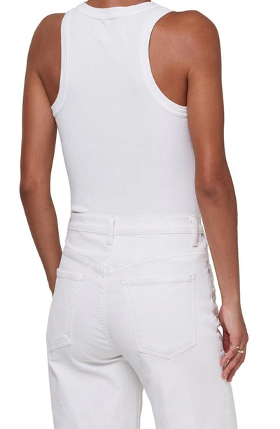 Citizens Of Humanity Ribbed Tank Isabel Fitted Sleeveless In White