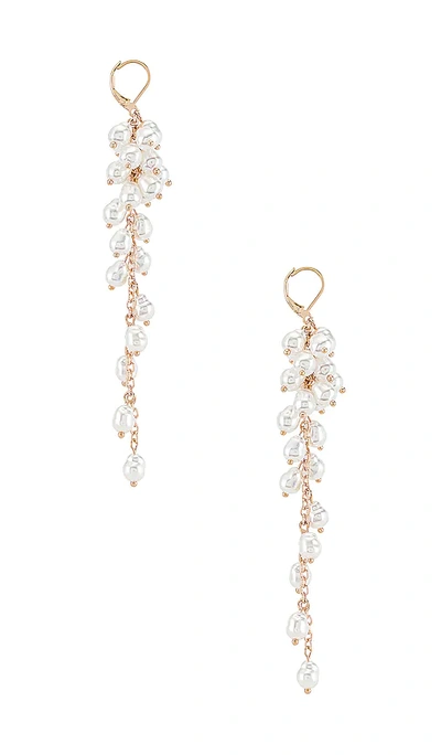 Shop 8 Other Reasons Pearl Cluster Drop Earring In Metallic Gold