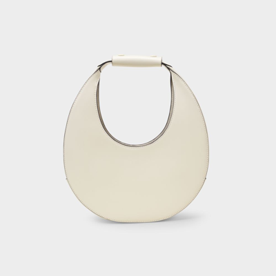 Shop Staud Moon  Handbag -  - Cream - Leather In Beige