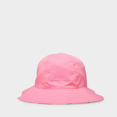 Maison Kitsuné Reversible Fox-print Bucket Hat In Pink | ModeSens