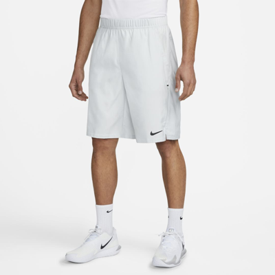 Shop Nike Men's Court Dri-fit Victory 11" Tennis Shorts In Grey