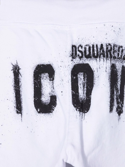 Dsquared2 Logo-print Drawstring Track Pants In White