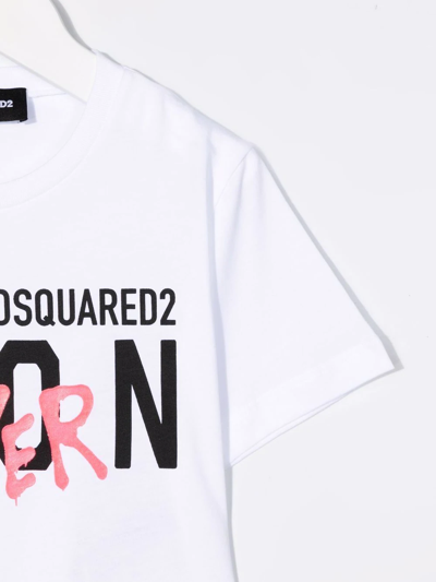 Shop Dsquared2 Icon Forever Print T-shirt In White