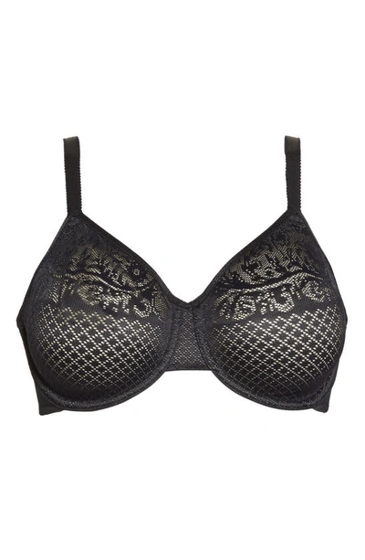 Wacoal Visual Effects Underwire Minimizer Bra In Black