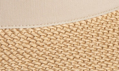 Eric Javits Sun Crest Packable Hybrid Straw Fedora Visor In Peanut