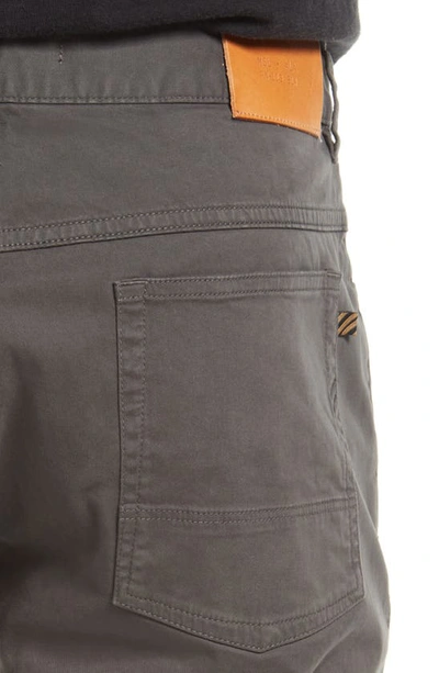 Billy Reid Stretch Cotton Five Pocket Pants In Charcoal