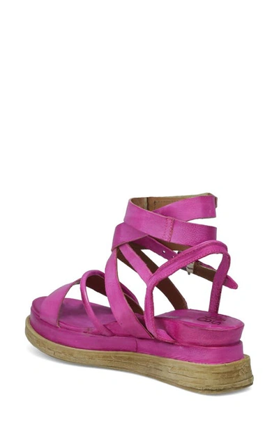As98 Labo Platform Sandal In Fuchsia