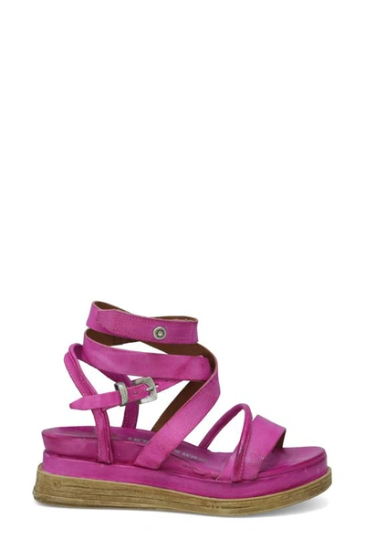 As98 Labo Platform Sandal In Fuchsia