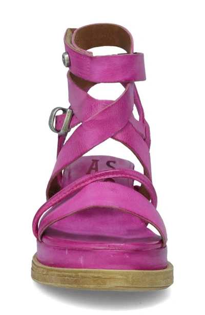 Shop As98 Labo Platform Sandal In Fuchsia