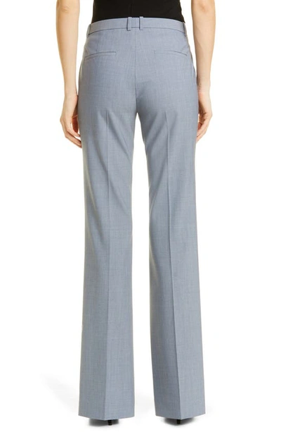 Shop Theory Demitria 2 Stretch Good Wool Suit Pants In Indigo