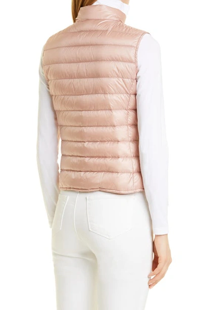Shop Moncler Liane Quilted Down Puffer Vest In Pink