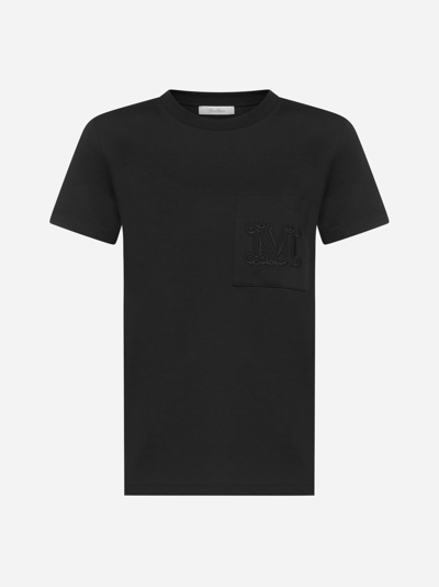 Shop Max Mara Ennio Logo Cotton T-shirt