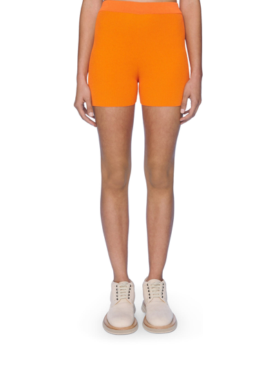 Shop Jacquemus Le Short Arancia In Yellow & Orange