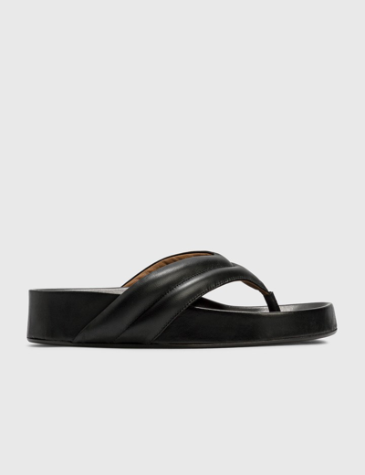 Shop Atp Atelier Bellano Chunky Sandals In Black