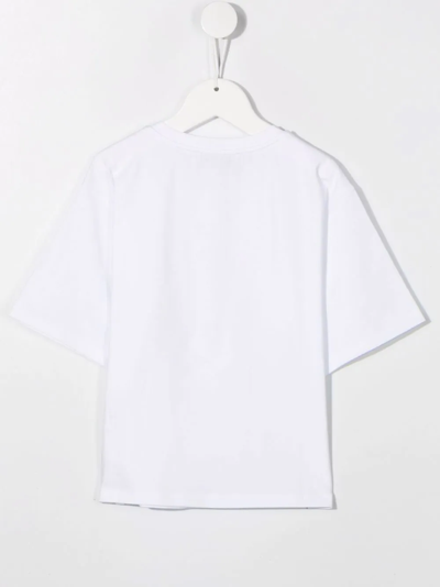 Shop Emilio Pucci Junior Logo-print T-shirt In White