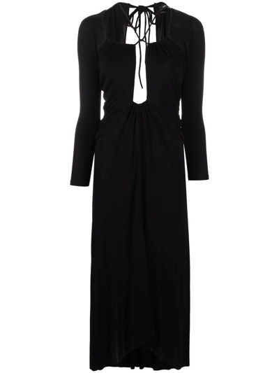 Shop Isabel Marant Jadessi Cut-out Midi Dress In Black