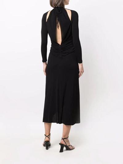 Isabel Marant Jadessi Cutout Stretch-jersey Midi Dress In Black