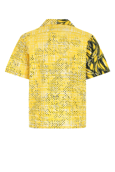 Shop Prada Printed Cotton Double Match Shirt  Nd  Uomo Xl